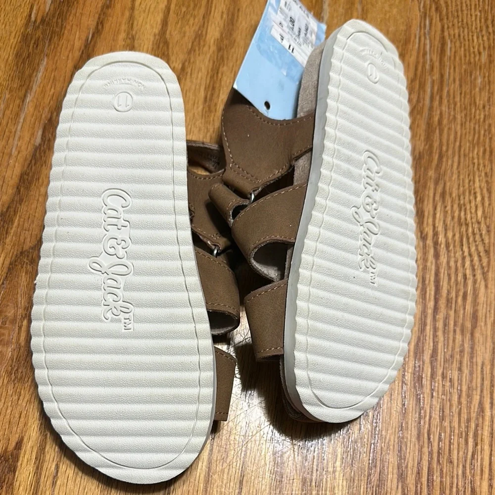 Brown Kids Sandals - Picture 3 of 3